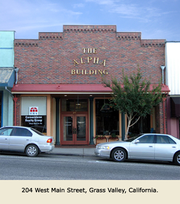 Offices for lease at 204 W. Main St., Grass Valley, CA.