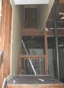 After removal of stairway at 610 Court Street
