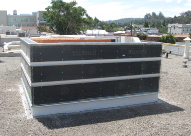 Lath and channel screed have been added to the elevator shaft bulkhead.