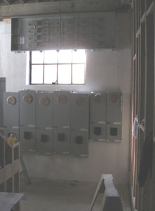Electrical panels.