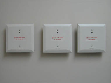 Relay modules, part of the fire alarm (elevator recall) system.