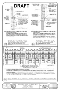 Draft changes to the plans. 