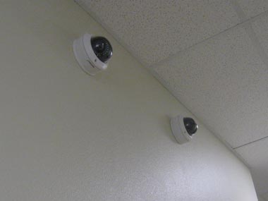 Security cameras added to the downstairs common area.