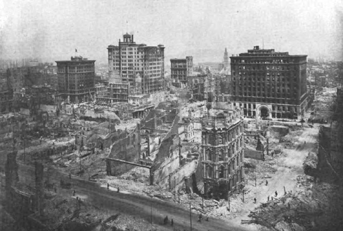 Mills Building after 1906 San Francisco Fire